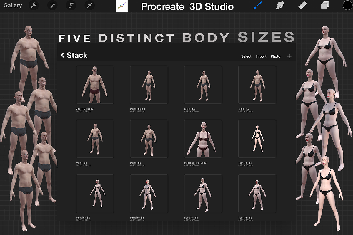 Tattoo Studio - Procreate 3d models, a Characters & Person 3D Model by Procreate3dStudio (Photo 5 of 6)
