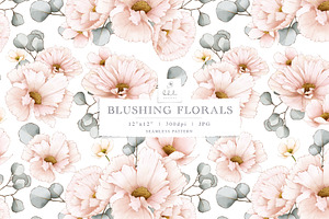 Blushing Pink Floral Pattern