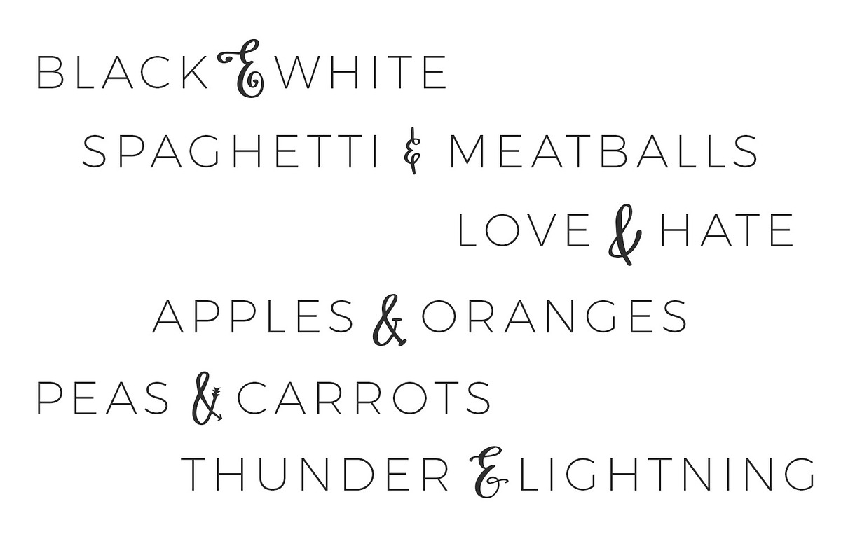Ampersand Mania, a Symbol Font by Beck McCormick (Photo 3 of 3)