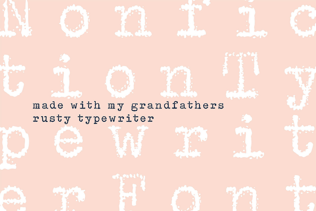 Nonfiction Typewriter Font & Extras preview 4