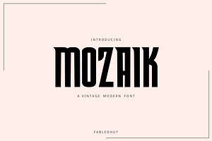 Mozaik Modern Font