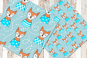 Seamless pattern with foxes, a Pattern Graphic by Melniklenart (Thumbnail 3 of 4)