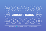 Circle arrows icons, an Outline Icon by miumiu (Thumbnail 1 of 5)