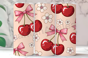 Boho Cherry Style 20oz Tumbler, an Arts & Entertainment Photo by LamanAzalea