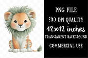 Cute Safari Animals Clipart, an Illustration by Designking (Thumbnail 4 of 5)