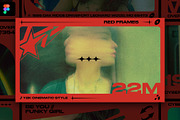 Red Y2K Frames, a Social Media Template by Pixflow (Thumbnail 9 of 9)