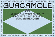 MC Guacamole, a Font by McLetters (Thumbnail 1 of 4)