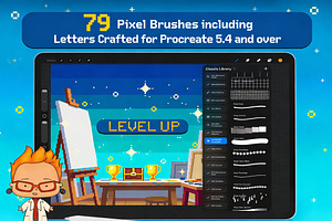 79 Pixel Art Brushes for Procreate