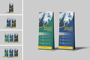 Rollup Banner Mockup, a Print Template by Amigos__46