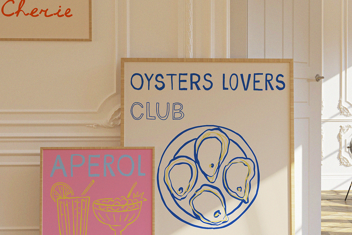 French Aperitif Quirky Font Family, a Handwritten Font by Ayya Studio (Photo 15 of 19)