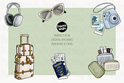 Neutral travel girls clipart set png, a Person Illustration by Parinaz Wadia Design (Thumbnail 10 of 10)