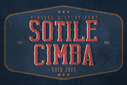 Sotile Cimba - Vintage Display Font, a Slab Serif Font by Morisco (Thumbnail 1 of 7)