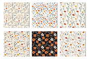 Minimal Boho Flowers Seamless, a Pattern Graphic by Canvas Craft (Thumbnail 2 of 3)