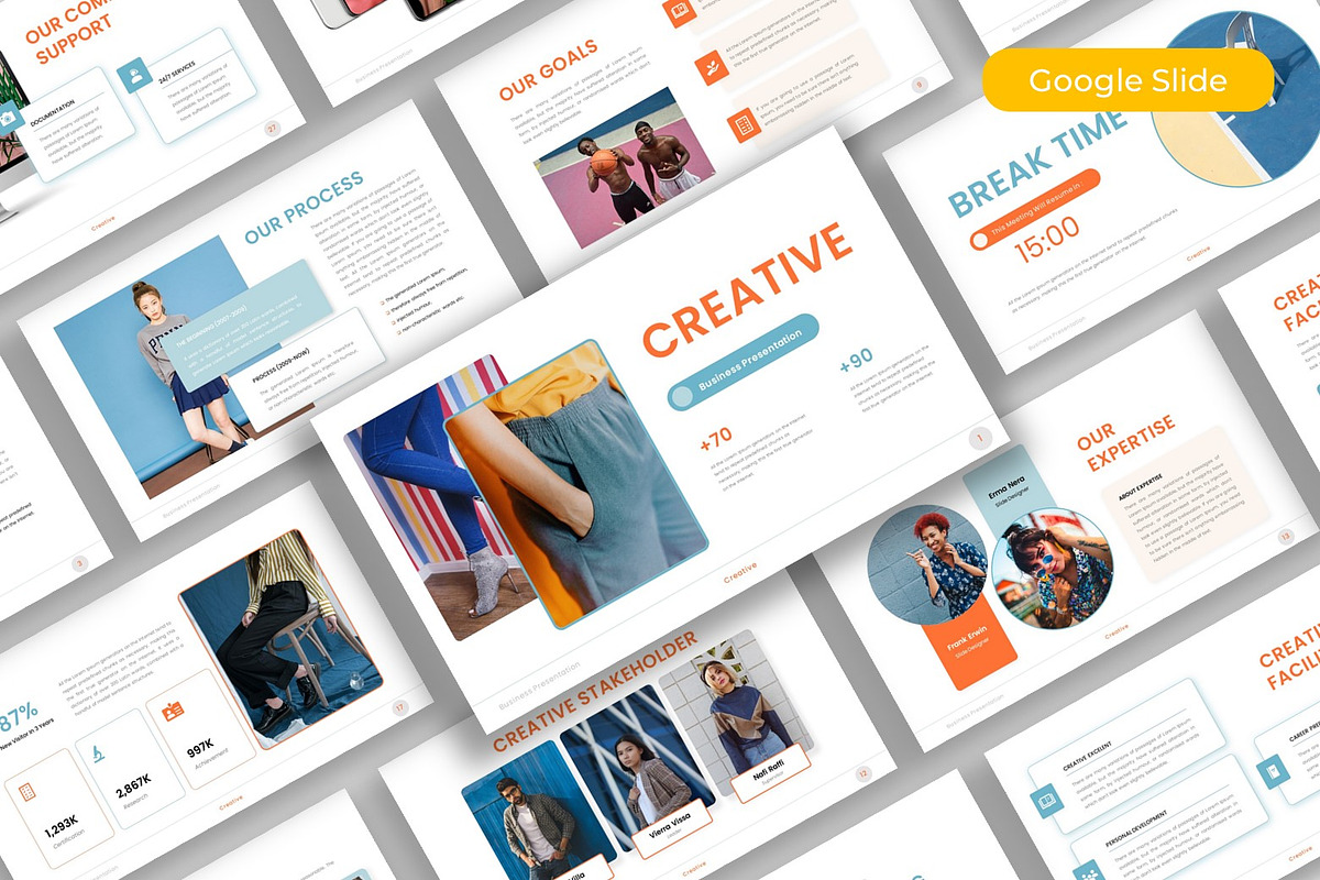 Creative – Business Google Slide, a Presentation Template by kreatifreya (Photo 1 of 5)
