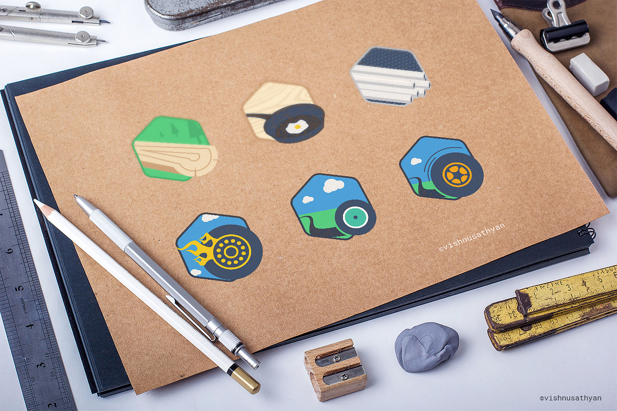 Pixie Badges (21 Illustrations), an Illustration by VishnuSathyan (Photo 3 of 7)
