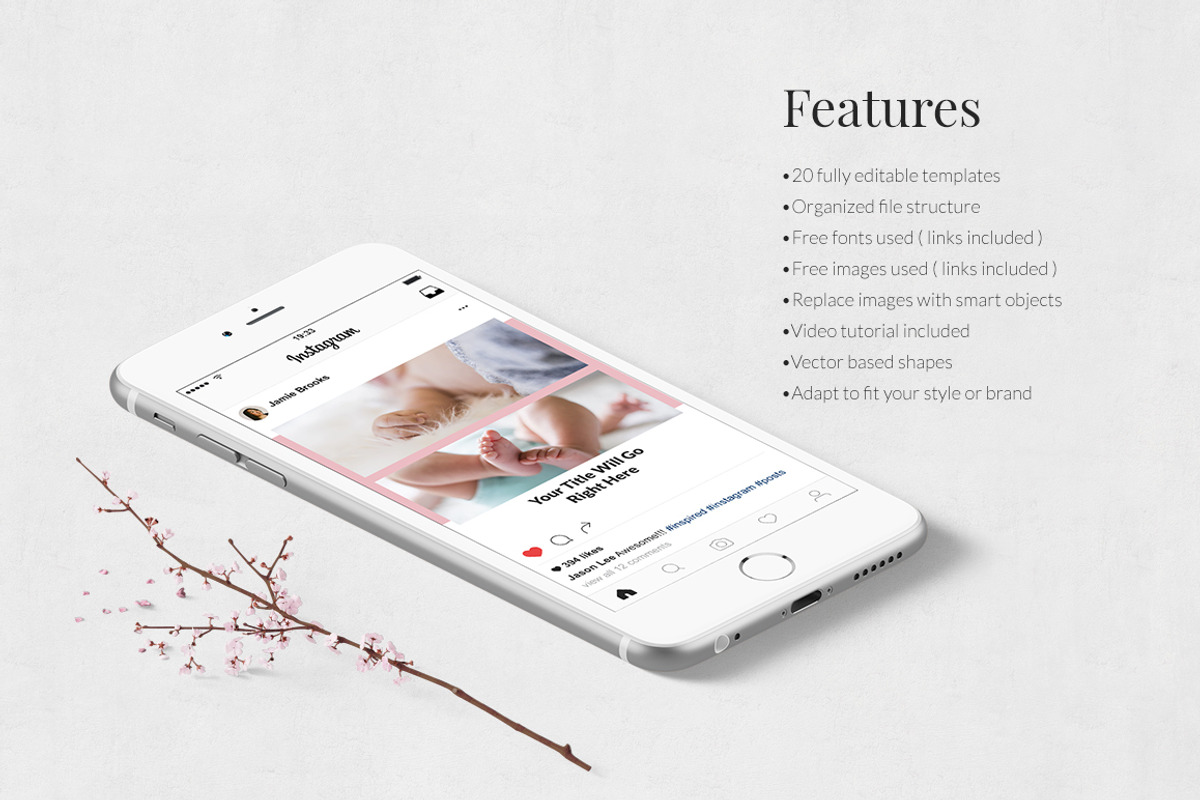 Baby Instagram Posts, a Social Media Template by Social Corner Graphics (Photo 3 of 8)