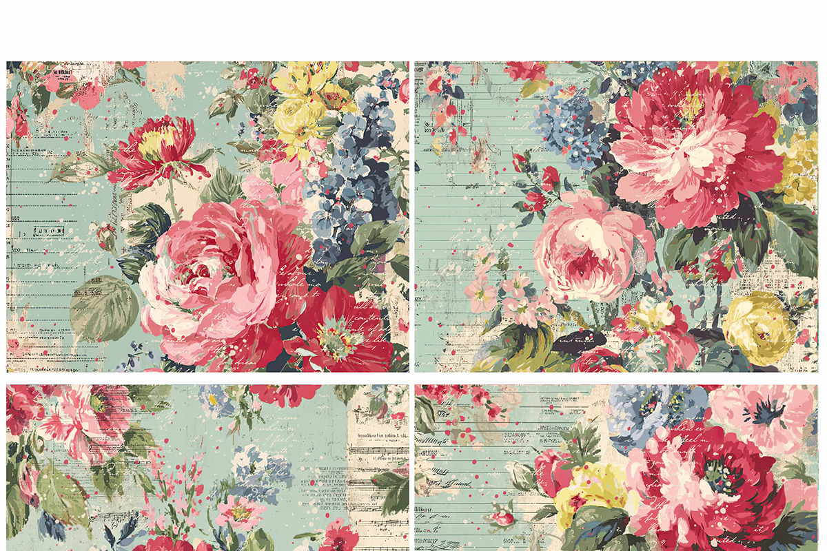 Annabelle Printable Floral Textures, a Texture Graphic by Polka Dot Pixels (Photo 4 of 4)