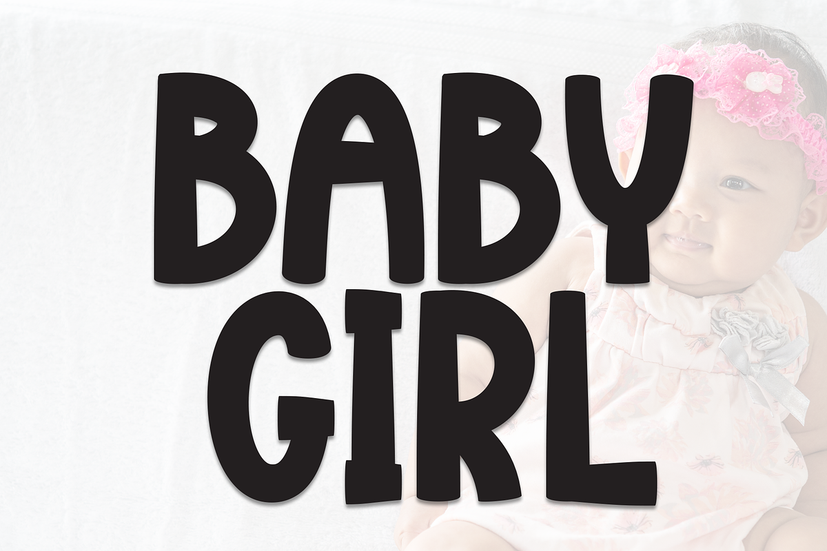 Baby Girl | Script Font, a Script Font by Scratchones (Photo 1 of 8)
