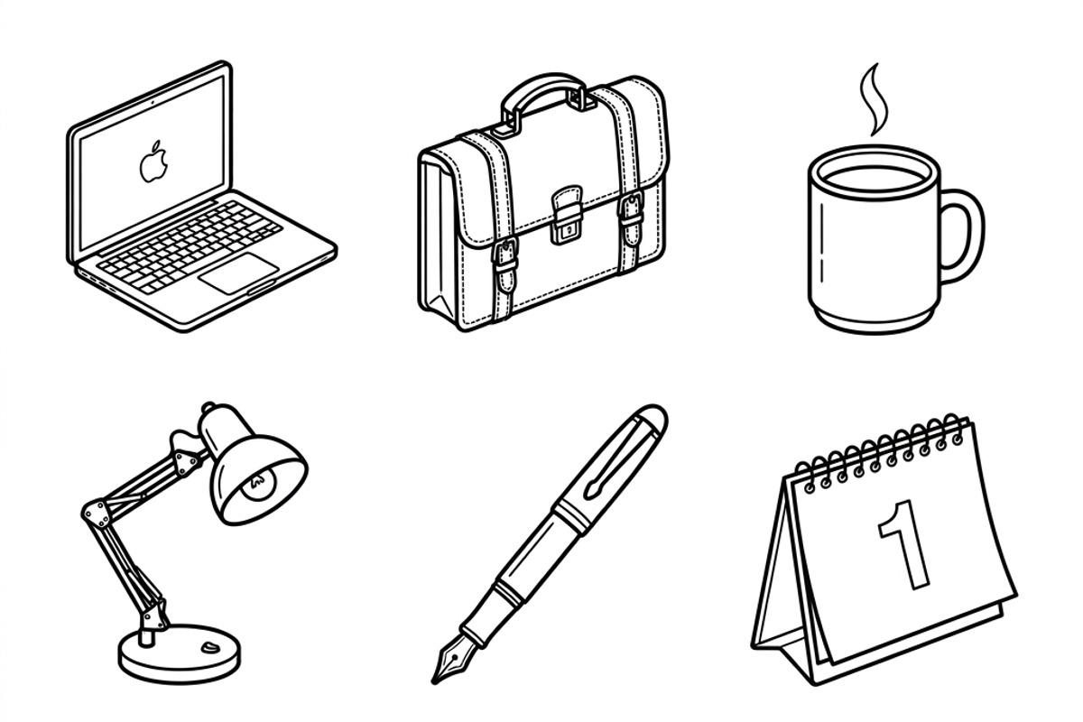 Interior Design Studio Icon Set, an Outline Icon by adenpinkstore (Photo 9 of 12)