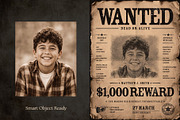 Vintage Wanted Poster Template, a Poster Template by BrandPacks (Thumbnail 4 of 6)