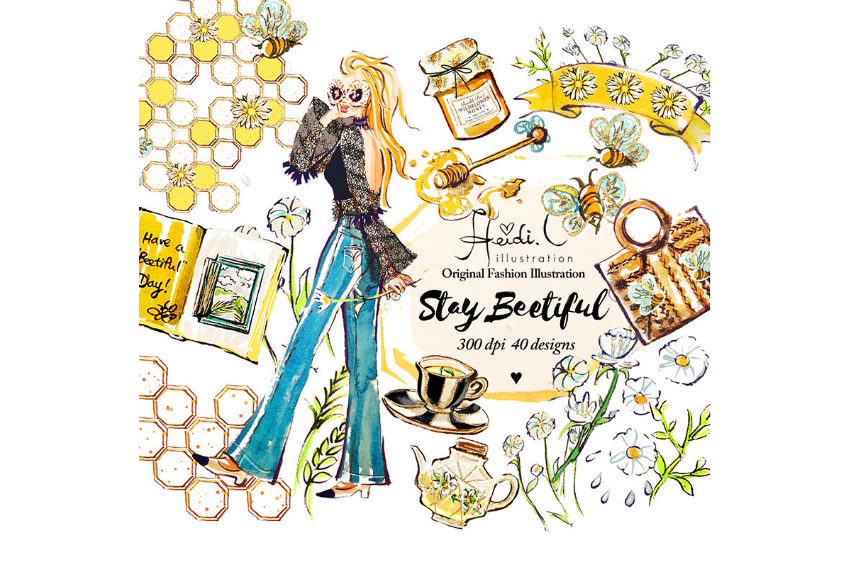 Stay Beetiful, an Illustration by HeidiCIllustration (Photo 1 of 7)
