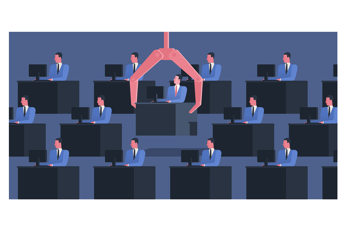 Employee dismissal concept, a Work Illustration by Good Studio (Photo 1 of 3)
