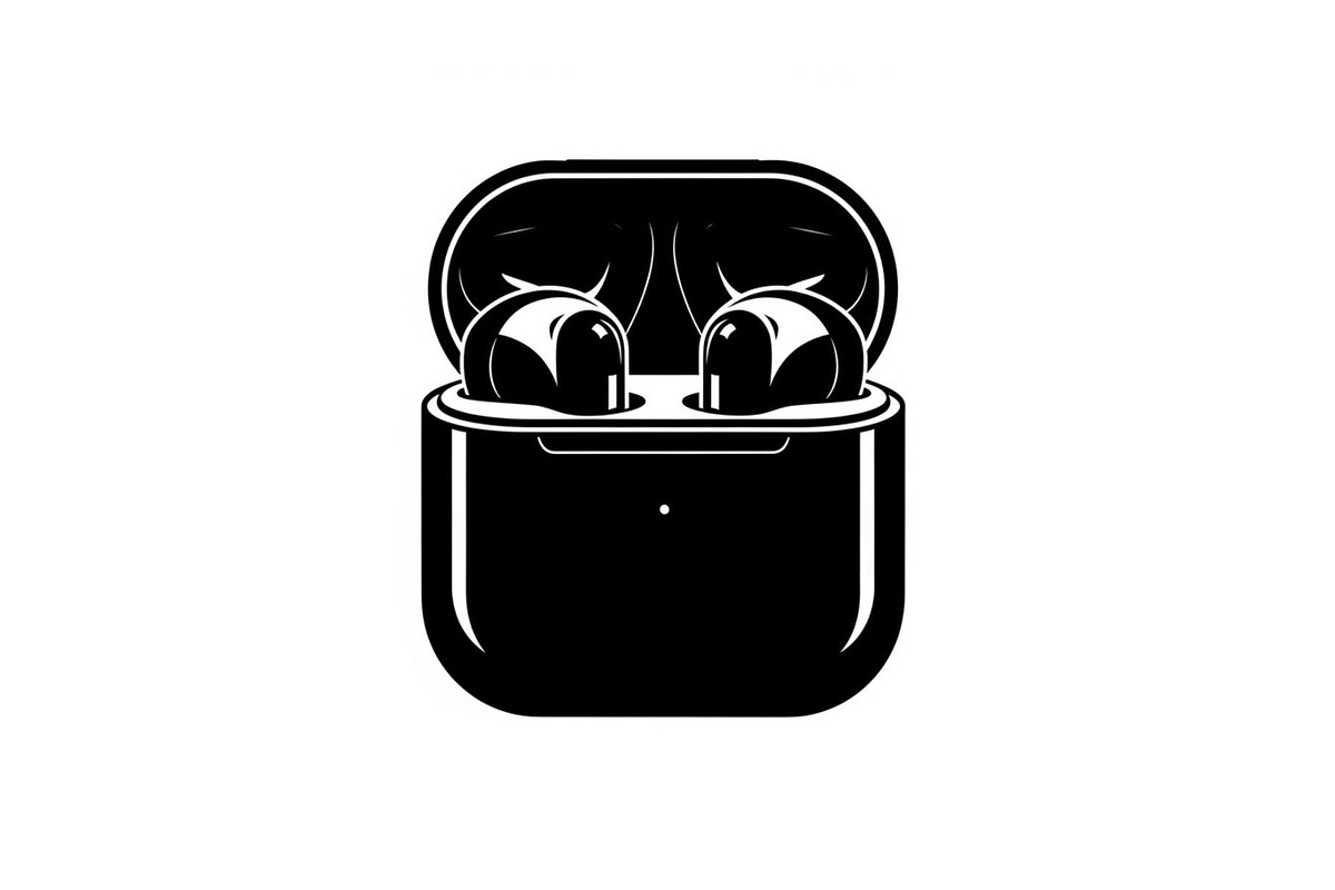 50 Wireless Earbuds Silhouette Icon, an Illustration by abu67222 (Photo 10 of 51)