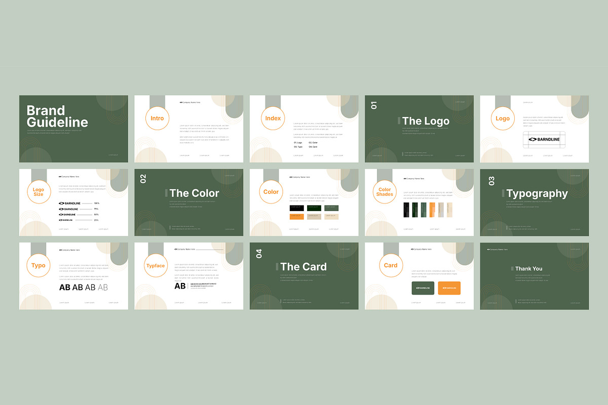 Brand manual template, a Branding & Logo Template by thedesignsource
