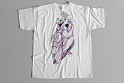 Boho Owls ultraviolet collection, an Animal Illustration by CrystalinaShop (Thumbnail 10 of 11)