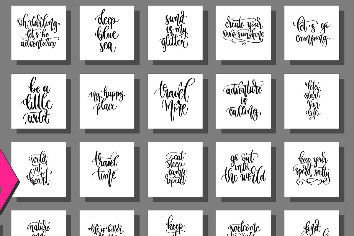 100 TRAVEL ADVENTURE quotes, a Card Template by karakotsya (Photo 15 of 16)