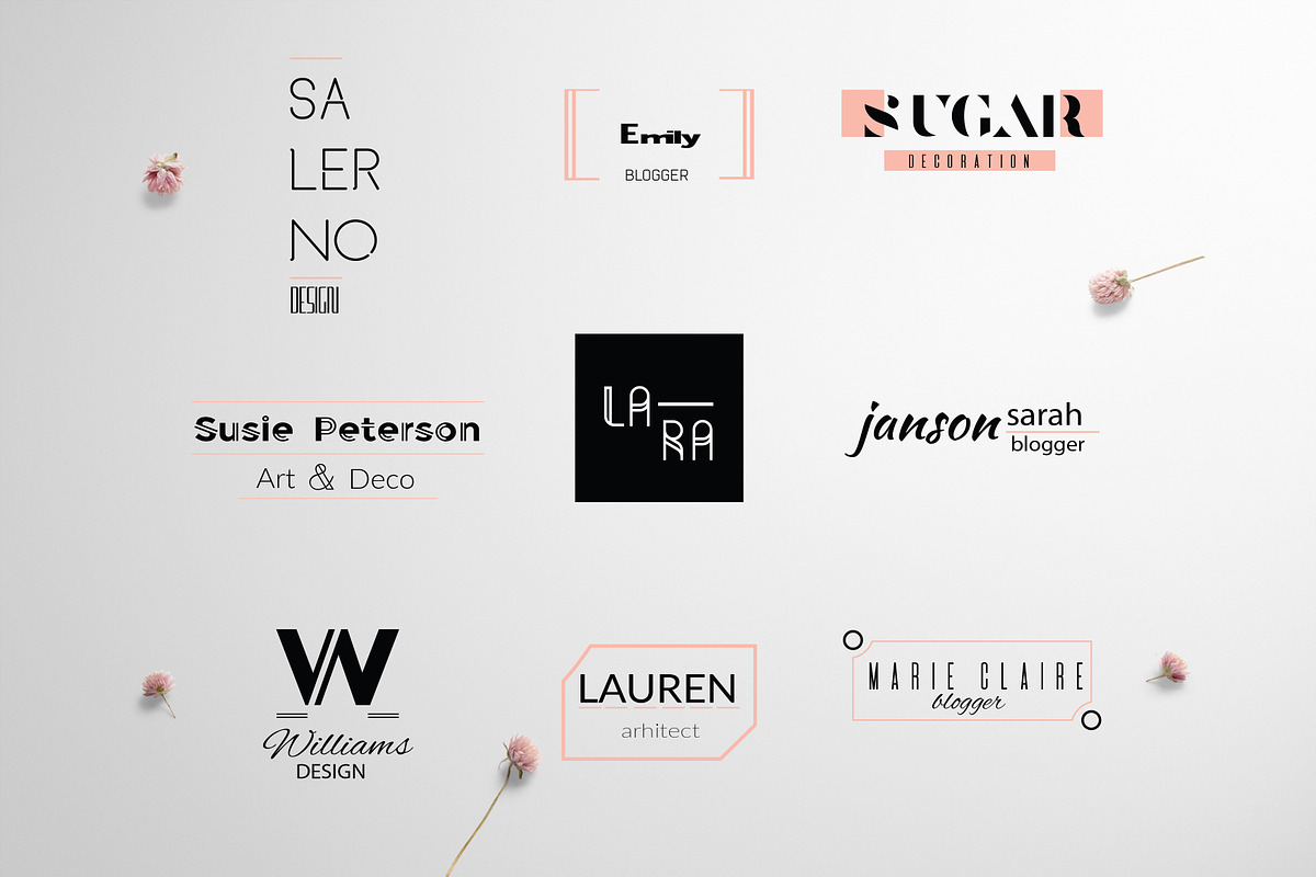 Feminine Chic Logo Templates, a Branding & Logo Template by IsikChic (Photo 7 of 9)
