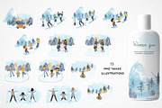 Watercolor winter wonderland bundle!, a Person Illustration by LyubovZaytseva (Thumbnail 18 of 26)