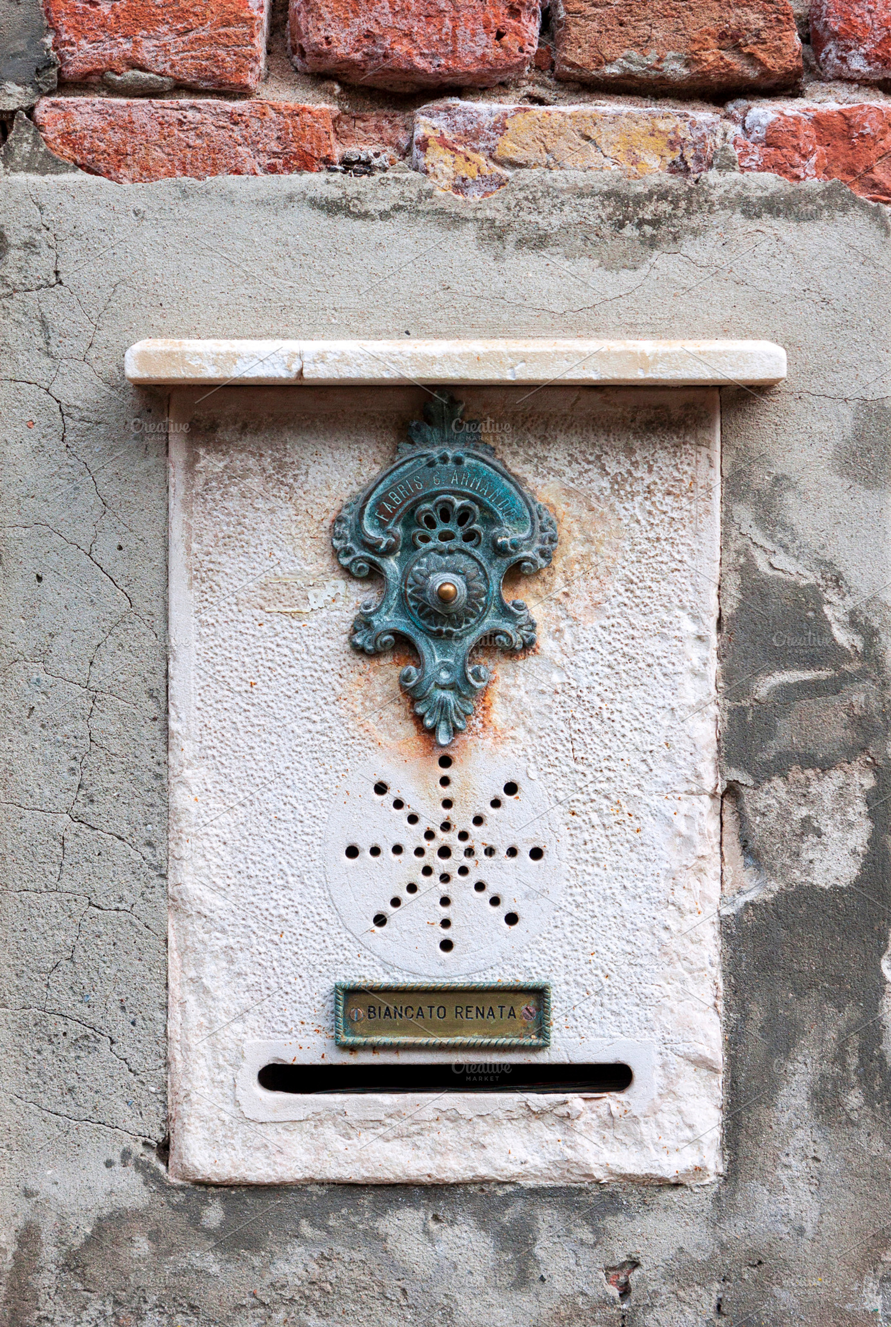 Traditional doorbell in Venice, an Architecture Photo by BOOCYS