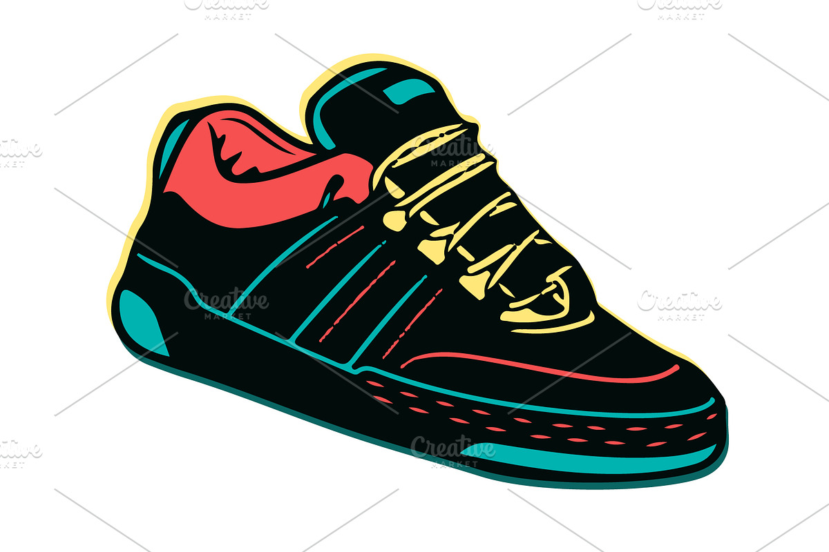 Sport Shoes Set, Sneakers Vector, a Healthcare Illustration by Den Marty Studio (Photo 11 of 12)