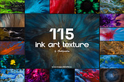 Ink Art Textures - 115 hi-res images, a Texture Graphic by Madebyvadim (Thumbnail 1 of 14)