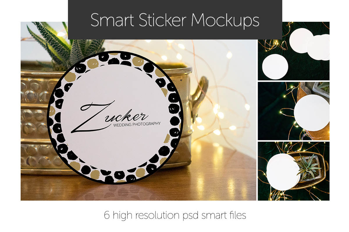 Smart Art Sticker Mockups Circles, a Product Mockup by Studio Meraki (Photo 1 of 5)