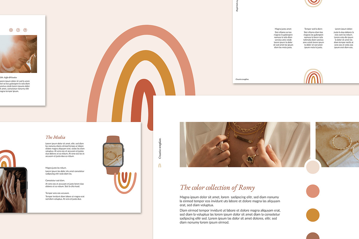 Keynote Bundle Feminine Templates, a Presentation Template by AgataCreate (Photo 9 of 14)