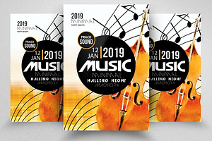 Music Band Concert Night Flyer, a Flyer Template by Business Flyers
