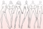Procreate figure stamps, a Brush Add-On by Elenbushe (Thumbnail 2 of 4)