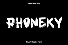 Phoneky - Brush Display Font