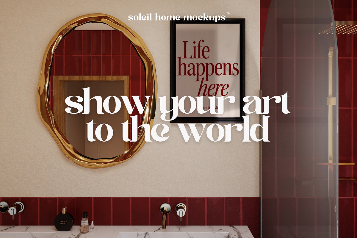 ISIS | Luxury Bathroom Frame Mockups, a Household Mockup by SoleilHomeMockups (Photo 8 of 9)