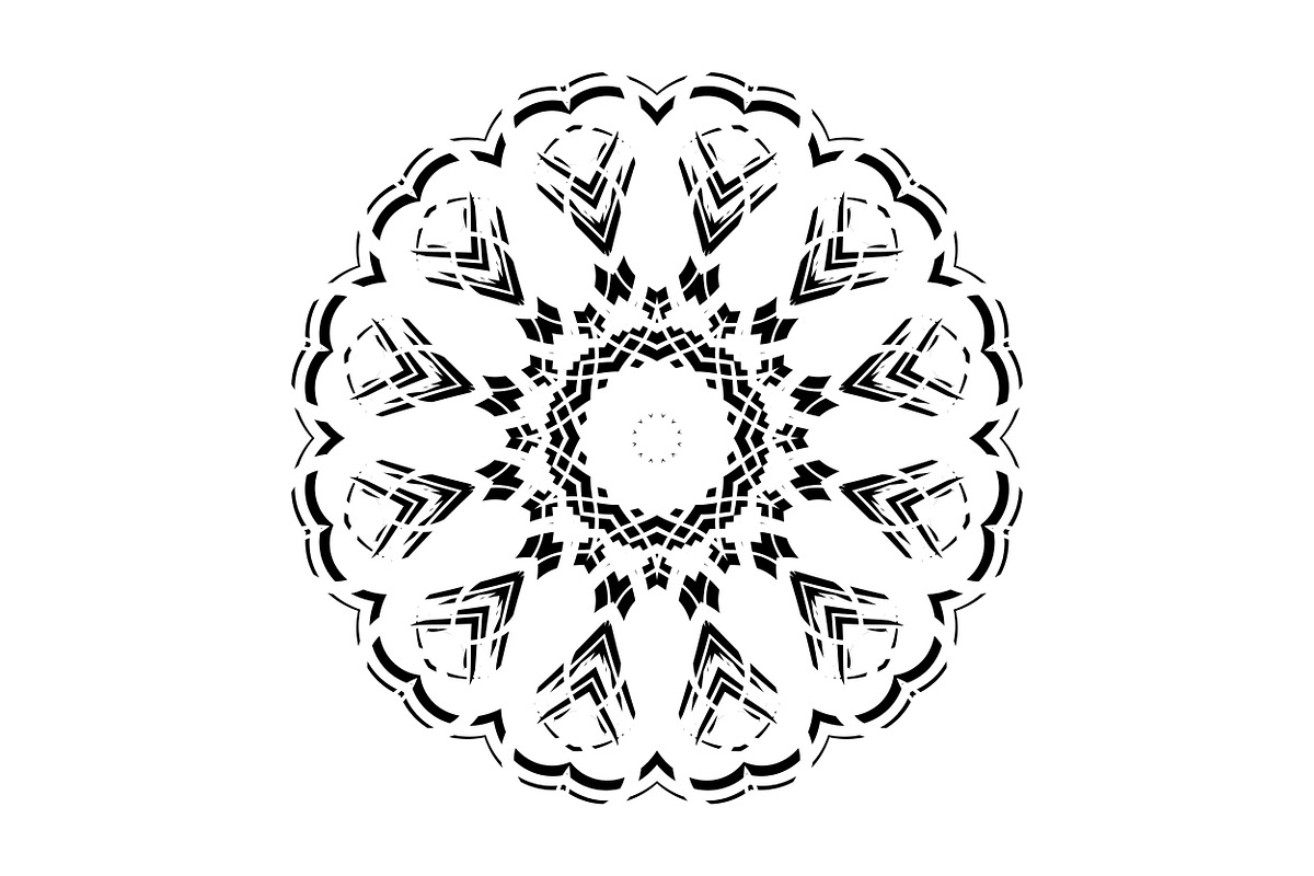 Elegant Mandala Line Art Collection, a Decorative Illustration by NJ Himel (Photo 7 of 101)