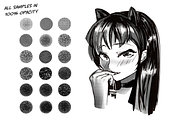 Manga Screentone Procreate Brushes, a Brush Add-On by Unknown Art Guy Brushes (Thumbnail 4 of 5)