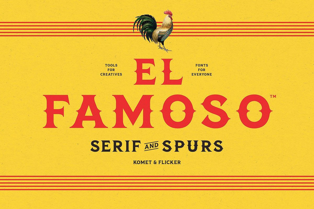 El Famoso - A Western Style Font, a Serif Font by Komet & Flicker (Photo 1 of 12)