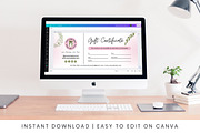 Minimal Gift Certificate Canva Temp, a Print Template by Snapybiz (Thumbnail 2 of 9)