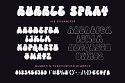 Bubble Spray - Grafitti Font, a Handwritten Font by AQR Studio (Thumbnail 6 of 7)