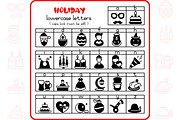 Holiday Alphabet - Dingbat Font, a Symbol Font by WADLEN (Thumbnail 3 of 7)