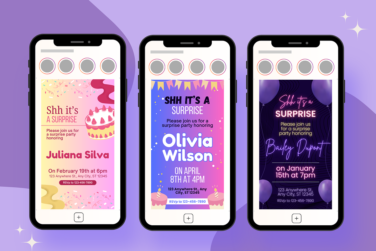 5 Animated Surprise Birthday, a Templates & Theme by TemplateCastleStore (Photo 7 of 9)