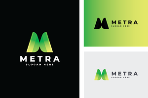 Metra Letter M Logo, a Branding & Logo Template by Design_Planet