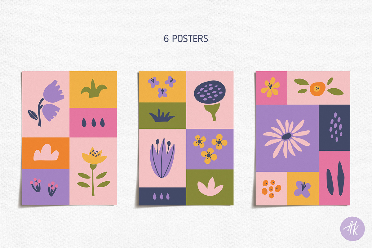 Abstract Flowers Hand Drawn Set, an Object Graphic by Alena Koval (Photo 8 of 11)